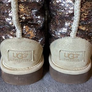 Rose gold sequin Uggs